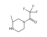 Piperazine, 3-methyl-1-(trifluoroacetyl)-, (3S)- (9CI) Structure