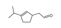 2-(3-propan-2-ylcyclopent-2-en-1-yl)acetaldehyde Structure