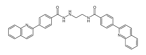 4-quinolin-2-yl-N-{2-[N'-(4-quinolin-2-yl-benzoyl)-hydrazino]-ethyl}-benzamide结构式