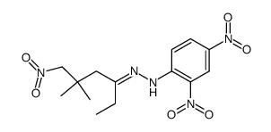 2,4-Dinitrophenylhydrazon v. 5,5-Dimethyl-6-nitro-hexan-3-on结构式