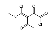 3-[chloro(dimethylamino)methylidene]-2,4-dioxopentanoyl chloride Structure