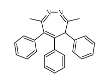 3,7-dimethyl-4,5,6-triphenyl-4H-diazepine Structure