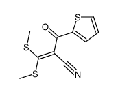 3,3-双(甲基硫代)-2-(2-噻吩)丙烯腈结构式