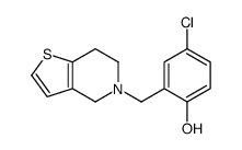 4-chloro-2-(6,7-dihydro-4H-thieno[3,2-c]pyridin-5-ylmethyl)phenol Structure