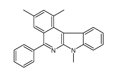1,3,7-trimethyl-5-phenylindolo[2,3-c]isoquinoline结构式