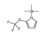 trimethyl-[2-(trifluoromethylsulfanyl)pyrrol-1-yl]silane Structure