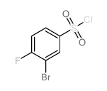 3-溴-4-氟苯磺酰氯结构式