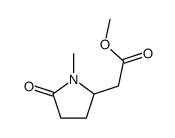 methyl 1-methyl-5-oxopyrrolidine-2-acetate结构式