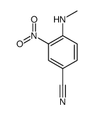 4-(甲基氨基)-3-硝基苯甲腈结构式