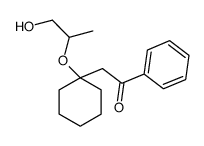 2-[1-(1-hydroxypropan-2-yloxy)cyclohexyl]-1-phenylethanone结构式