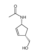 N-((1R,4S)-4-(hydroxymethyl)cyclopent-2-en-1-yl)acetamide结构式