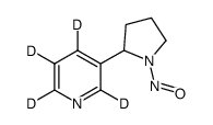 dl-n'-nitrosonornicotine-2,4,5,6-d4 (pyridine-d4) Structure