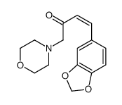 1-(3,4-Methylenedioxyphenyl)-4-morpholino-1-buten-3-one结构式
