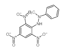 Hydrazine,1-methyl-1-phenyl-2-(2,4,6-trinitrophenyl)-结构式