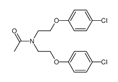 N,N-bis(2-(4-chlorophenoxy)ethyl)acetamide结构式