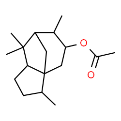octahydro-3,6,8,8-tetramethyl-1H-3a,7-methanoazulen-5-yl acetate Structure