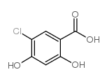 5-氯-2,4-二羟基苯甲酸结构式