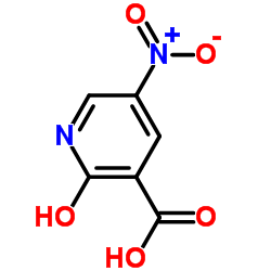 5-硝基-2-羟基吡啶-3-羧酸结构式