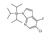 (5-chloro-4-fluoropyrrolo[2,3-b]pyridin-1-yl)-tri(propan-2-yl)silane Structure