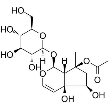8-O-乙酰哈巴苷结构式