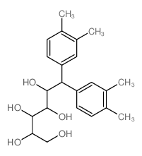 6,6-bis(3,4-dimethylphenyl)hexane-1,2,3,4,5-pentol结构式