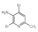 2,4-Dibromo-6-methylpyridin-3-amine Structure