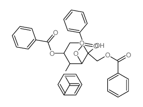 b-D-Fructopyranose,1,3,4,5-tetrabenzoate结构式