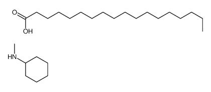 stearic acid, compound with N-methylcyclohexylamine (1:1) structure