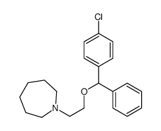 1-[2-[(4-chlorophenyl)-phenylmethoxy]ethyl]azepane Structure