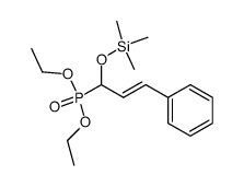 diethyl 1-trimethylsilyloxy-3-phenyl-2-propenylphosphonate Structure
