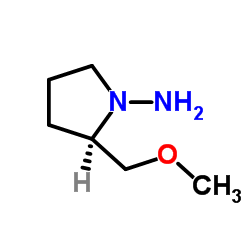 (R)-(+)-1-氨基-2-(甲氧基甲基)吡咯烷结构式