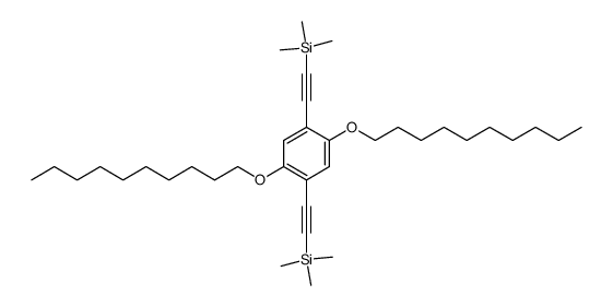 1,4-bis(decyloxy)-2,5-bis(trimethylsilylethynyl)benzene结构式