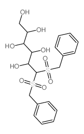 6,6-bis(benzylsulfonyl)hexane-1,2,3,4,5-pentol结构式