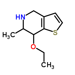 Thieno[3,2-c]pyridine, 7-ethoxy-4,5,6,7-tetrahydro-6-methyl- (9CI) Structure