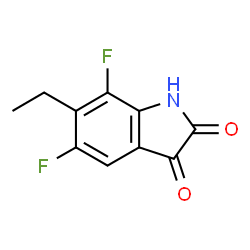 1H-Indole-2,3-dione, 6-ethyl-5,7-difluoro- (9CI) Structure