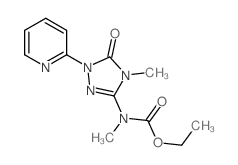 ethyl N-methyl-N-(4-methyl-5-oxo-1-pyridin-2-yl-1,2,4-triazol-3-yl)carbamate Structure