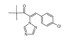 1-(4-chlorophenyl)-4,4-dimethyl-2-(1,2,4-triazol-1-yl)-pent-1-en-3-one Structure