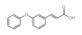 (E)-3-(3-苯氧基苯基)丙烯酸结构式