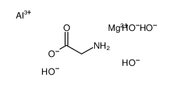 aluminum,magnesium,2-aminoacetate,tetrahydroxide Structure
