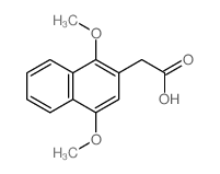 2-(1,4-dimethoxynaphthalen-2-yl)acetic acid结构式