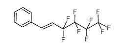 (E)-(3,3,4,4,5,5,6,6,6-nonafluorohexen-1-yl)benzene Structure