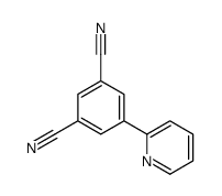 5-pyridin-2-ylbenzene-1,3-dicarbonitrile结构式
