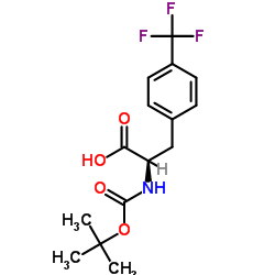 Boc-D-4-Trifluoromethylphe Structure