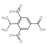 4-二甲氨基-3,5-二硝基苯甲酸结构式
