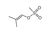 (2-Methyl-1-propenyl)-methansulfonat结构式
