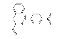 1-Phenylbutane-2,3-dione 2-(p-nitrophenylhydrazone)结构式