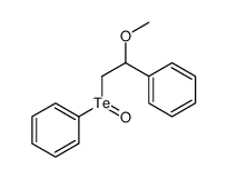 (1-methoxy-2-phenyltellurinylethyl)benzene Structure