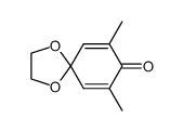 4,4-ethylenedioxy-2,6-dimethyl-2,5-cyclohexadien-1-one结构式