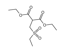 ethanesulfonylmethyl-malonic acid diethyl ester Structure