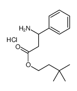 3,3-dimethylbutyl 3-amino-3-phenylpropanoate,hydrochloride Structure